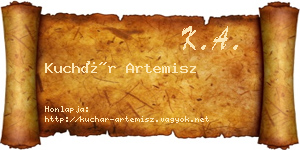 Kuchár Artemisz névjegykártya